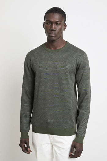 2809 Maglia verde punto pannocchia - 6