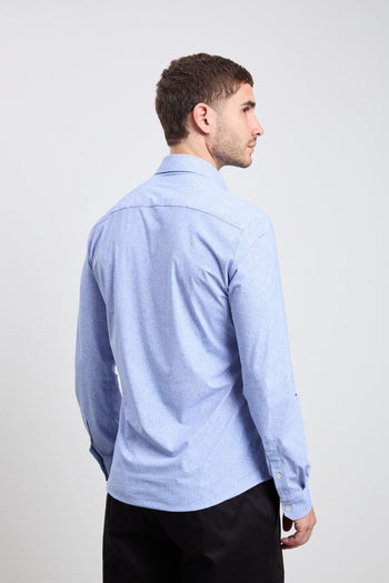 3058 Camicia tecnica fantasia blu - 5
