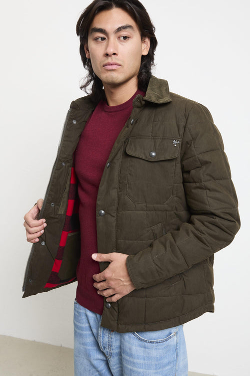 2730 Giubbotto verde trapuntato