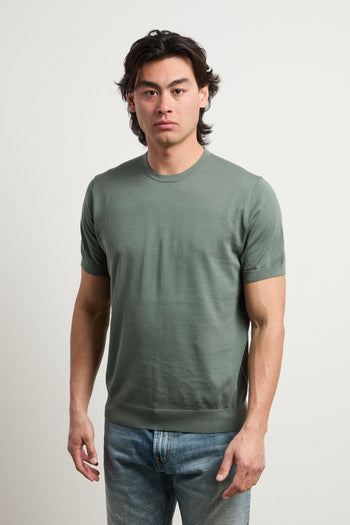 3457 T-shirt in maglina verde - 5
