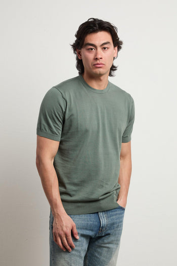 3457 T-shirt in maglina verde - 6