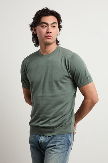 3457 T-shirt in maglina verde - 7