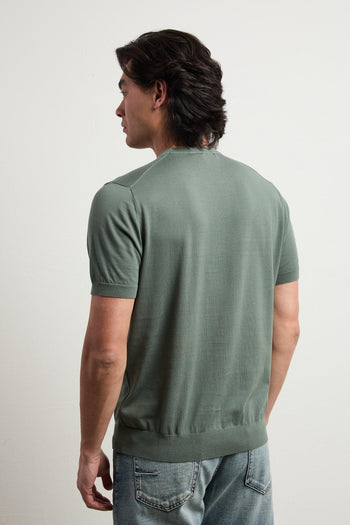 3457 T-shirt in maglina verde - 9