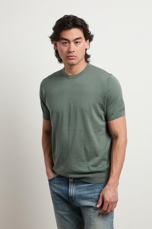 3457 T-shirt in maglina verde