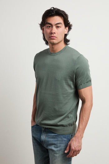 3457 T-shirt in maglina verde - 4