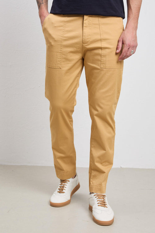 36 - 3352 Pantalone Leffe ocra