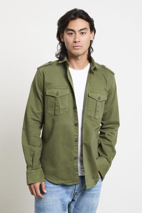 2451 Overshirt verde