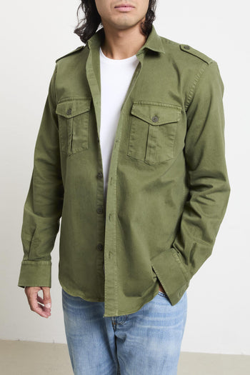 2451 Overshirt verde - 2