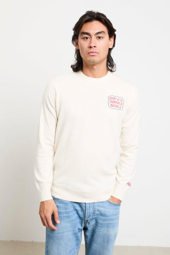 2715 Maglia panna "Non so se arrivo a Natale" - 6