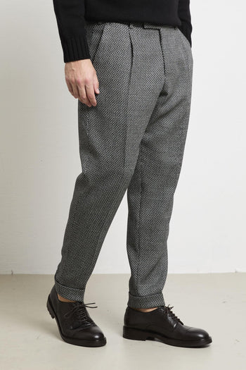 2345 Pantalone nero Rebel fantasia - 2