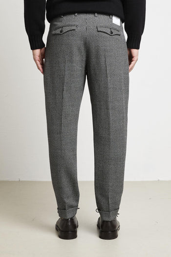 2345 Pantalone nero Rebel fantasia - 5