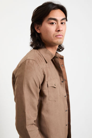 2025 Camicia sabbia alcantara - 4