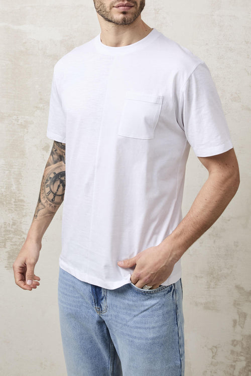 1720 T-Shirt tasca bianca