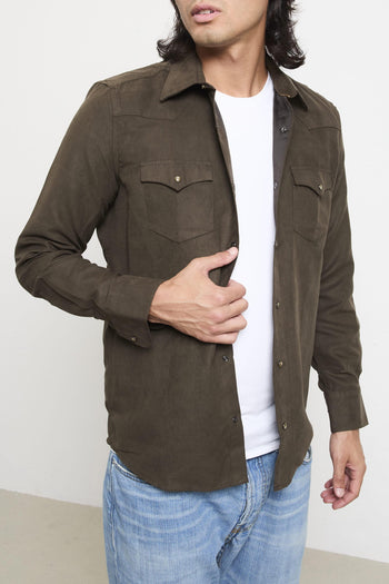 2026 Camicia verde alcantara - 3