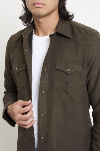 2026 Camicia verde alcantara - 5