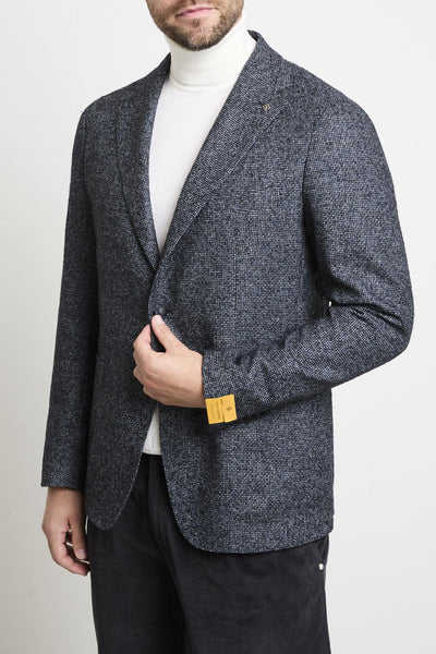 2650 Giacca mouliné blu