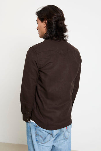 2027 Camicia marrone alcantara - 3