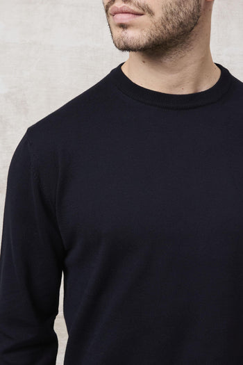 1352 Maglia girocollo blu - 6