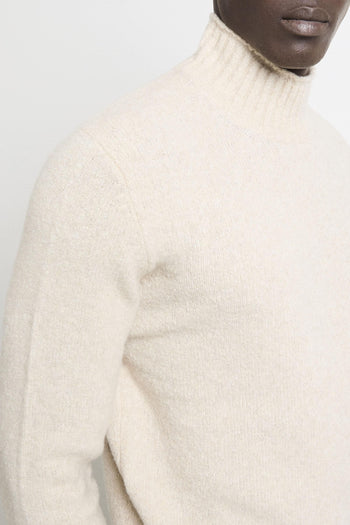 2233 Maglione beige collo a vulcano - 6