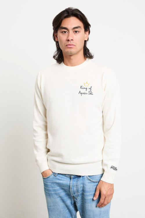 2707 Maglia panna "King of Après-Ski"