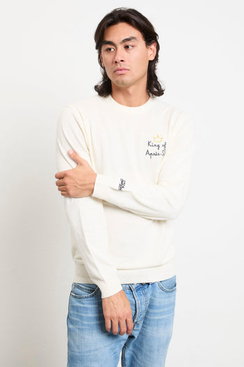 2707 Maglia panna "King of Après-Ski" - 3