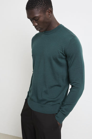 2469 Maglia verde girocollo - 5