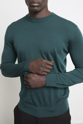 2469 Maglia verde girocollo - 2