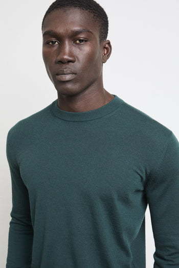 2469 Maglia verde girocollo - 3