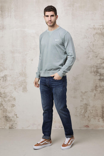 1360 Felpa Garment Dyed verde - 4