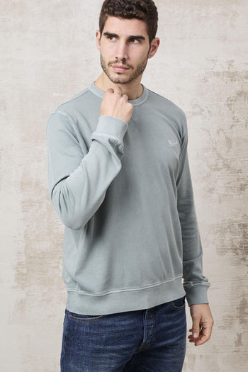 1360 Felpa Garment Dyed verde - 3