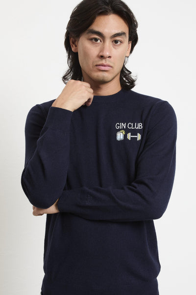 2704 Maglia blu "Gin club"