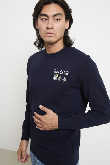 2704 Maglia blu "Gin club" - 3