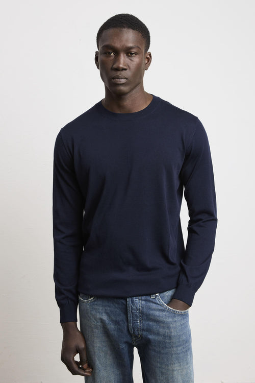 3453 Maglia manica lunga blu