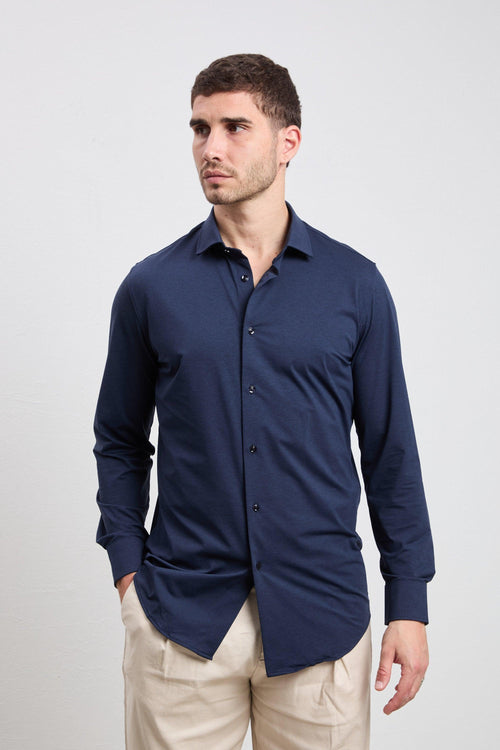 3701 Camicia Manhattan blu