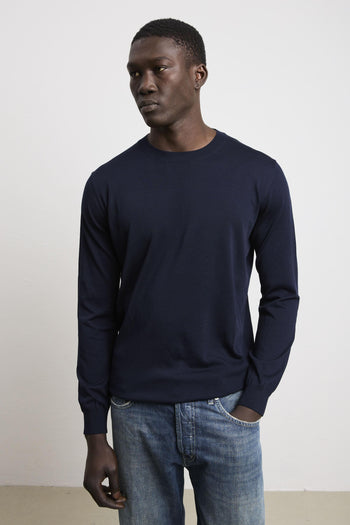 3453 Maglia manica lunga blu - 3