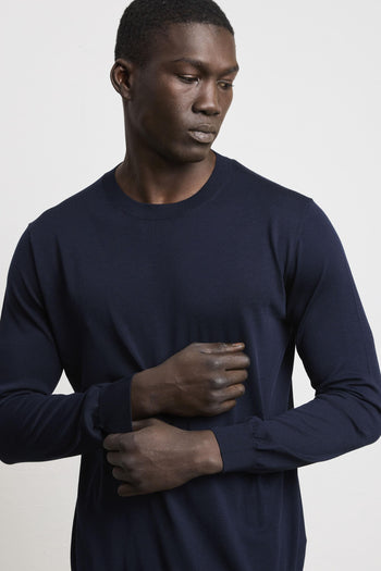 3453 Maglia manica lunga blu - 4