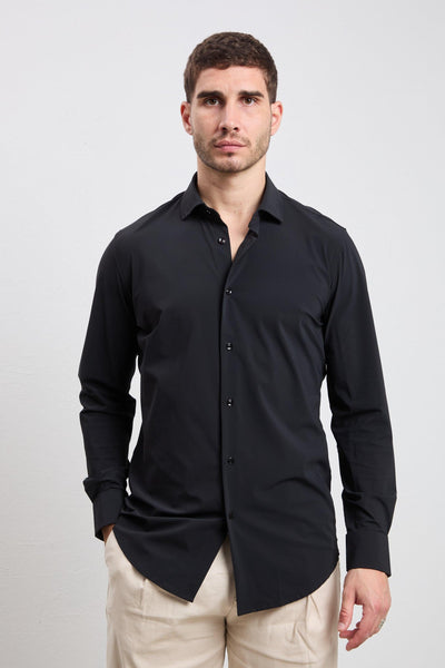 3703 Camicia Manhattan nera