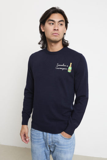 2701 Maglia blu "Sommelier a Courmayeur" - 3