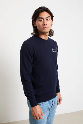 2701 Maglia blu "Sommelier a Courmayeur" - 4