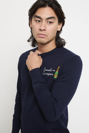 2701 Maglia blu "Sommelier a Courmayeur" - 2