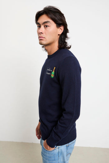 2701 Maglia blu "Sommelier a Courmayeur" - 8