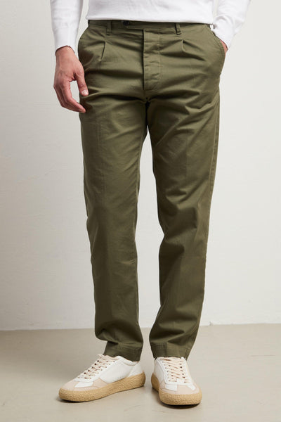 36 - 3350 Pantalone Leffe verde