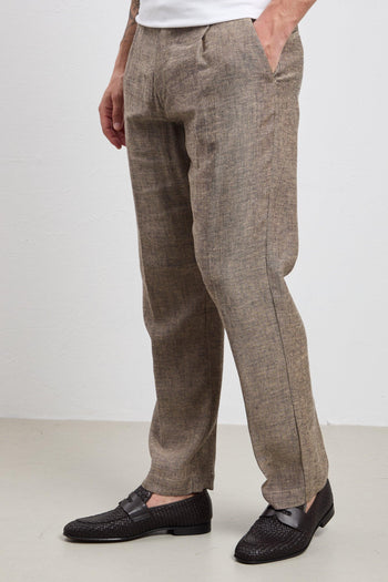 36 - 3334 Pantalone moulineè marrone - 4