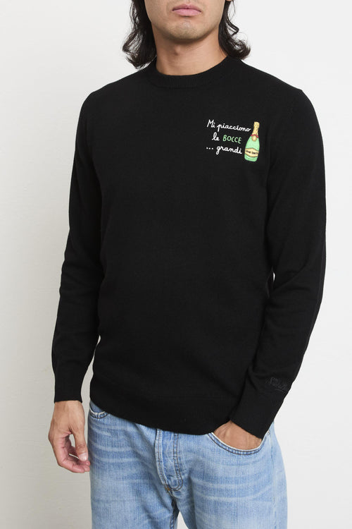 2702 Maglia nera "Mi piacciono le bocce...grandi"