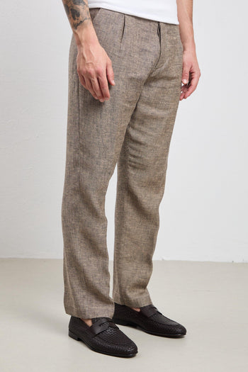 36 - 3334 Pantalone moulineè marrone - 2