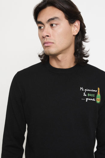 2702 Maglia nera "Mi piacciono le bocce...grandi" - 2