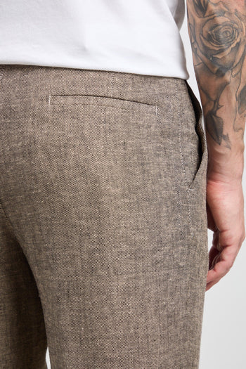 36 - 3334 Pantalone moulineè marrone - 3