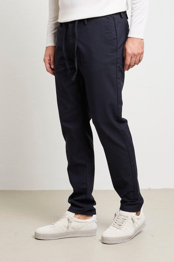 2828 Pantalone blu coulisse - 3