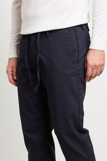 2828 Pantalone blu coulisse - 5