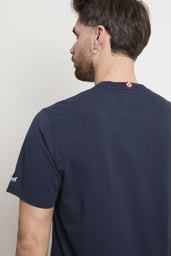 3517 T-shirt "Real men play padel" blu - 6